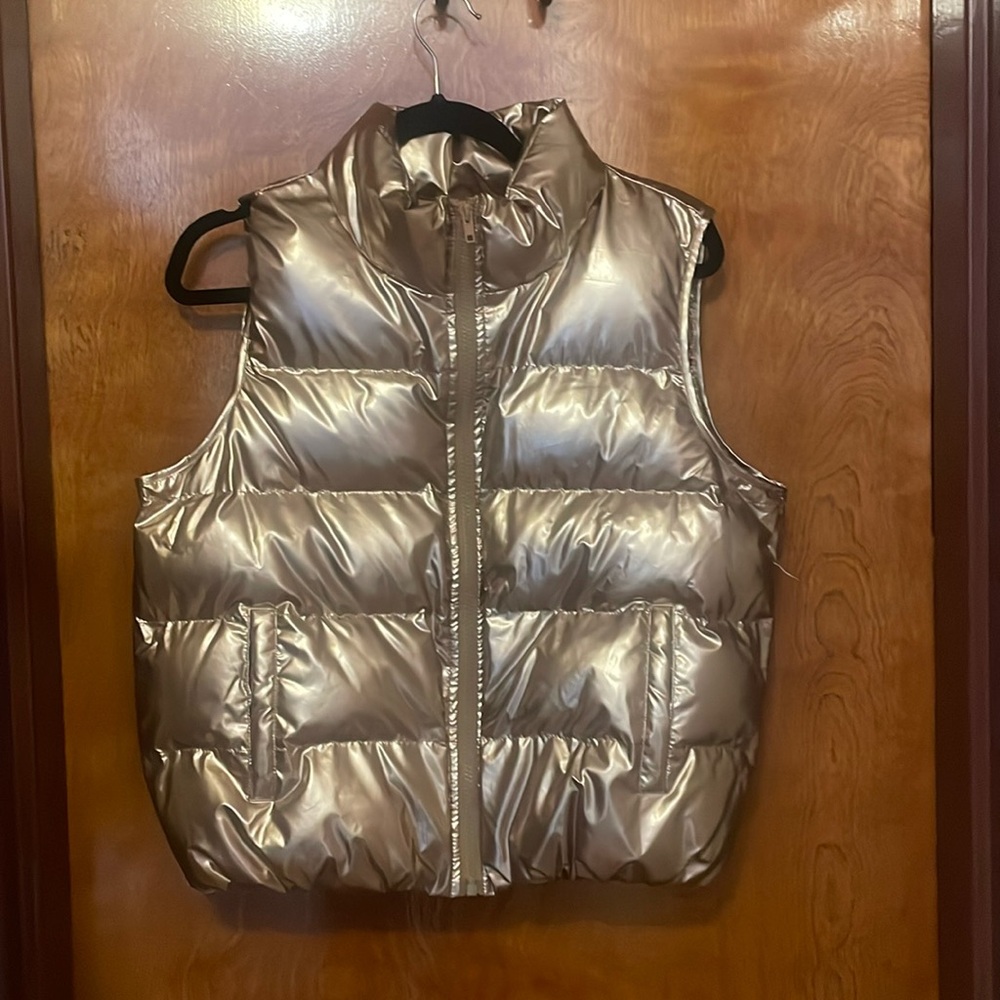 Metallic Puffer Vest